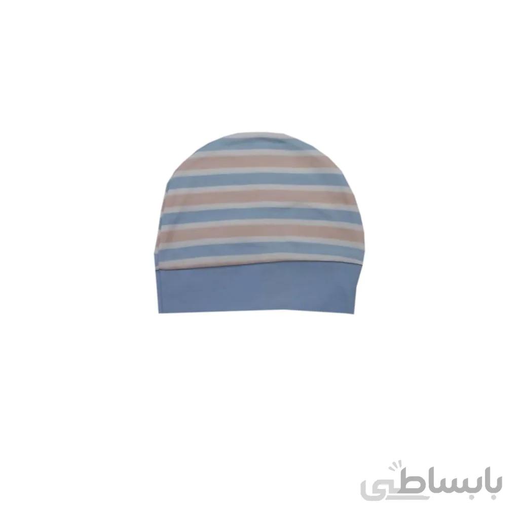 کلاه گرد نوزادی بی بی سان طرح تک شاخ