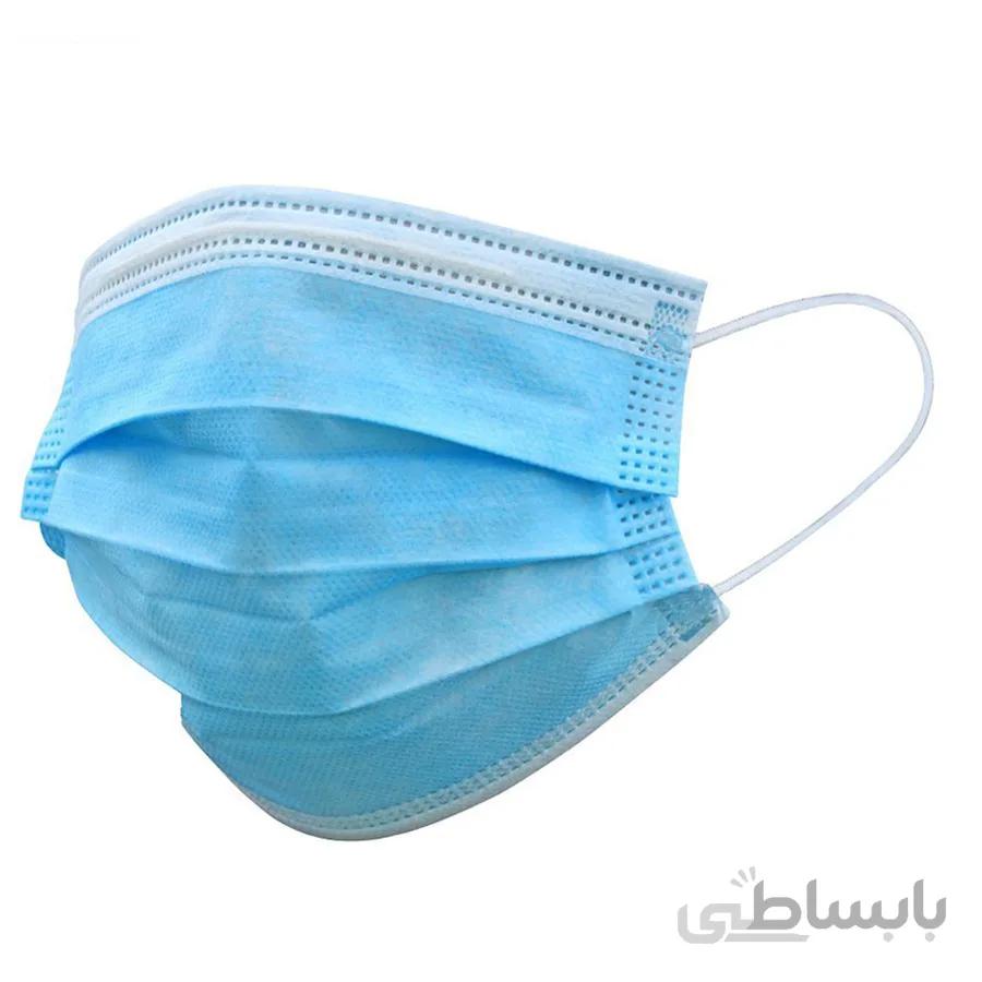 ماسک تنفسی رُزامین سه لایه پرستاری رنگ آبی بسته 10 عددی ا SPC Respiratory Blue Mask Pack of 10