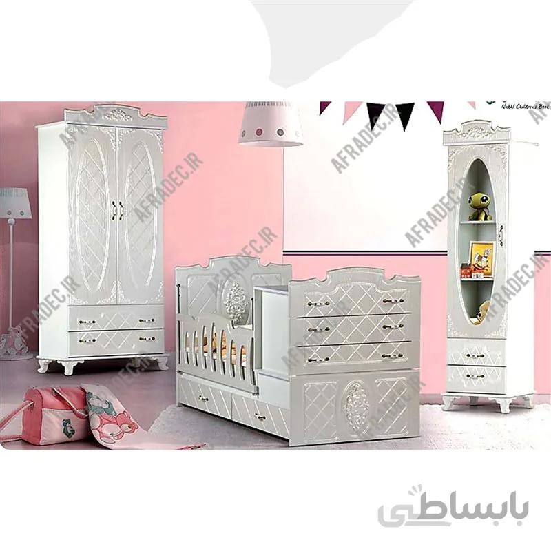 سرویس خواب نوزاد به نوجوان مدل ساینا بیضی