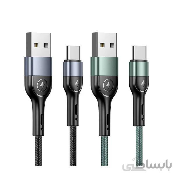 کابل فست شارژ 1 متری USB به تایپ سی برند یوسامس مدل US-SJ450