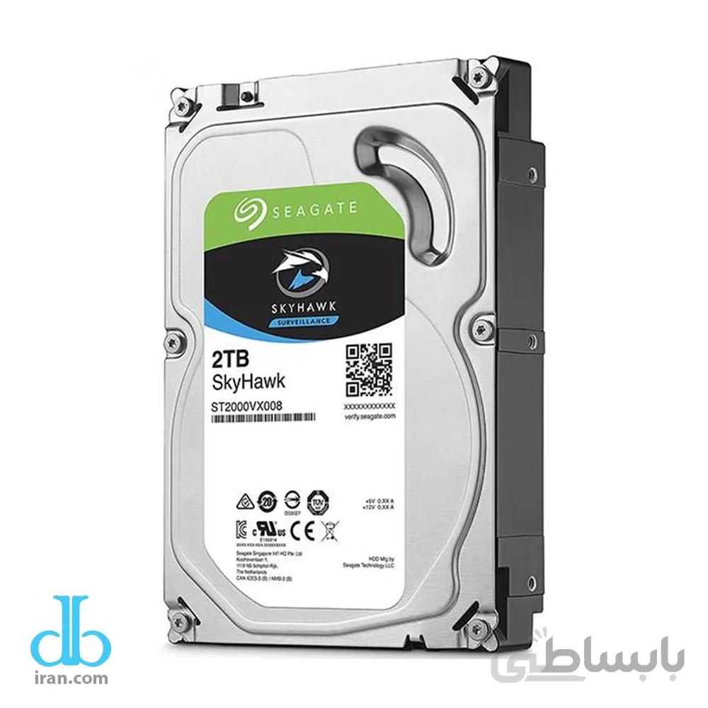 هارددیسک اینترنال سیگیت مدل SkyHawk ST2000VX008 ظرفیت 2 ترابایت ا Seagate SkyHawk ST2000VX008 Internal Hard Drive -2TB