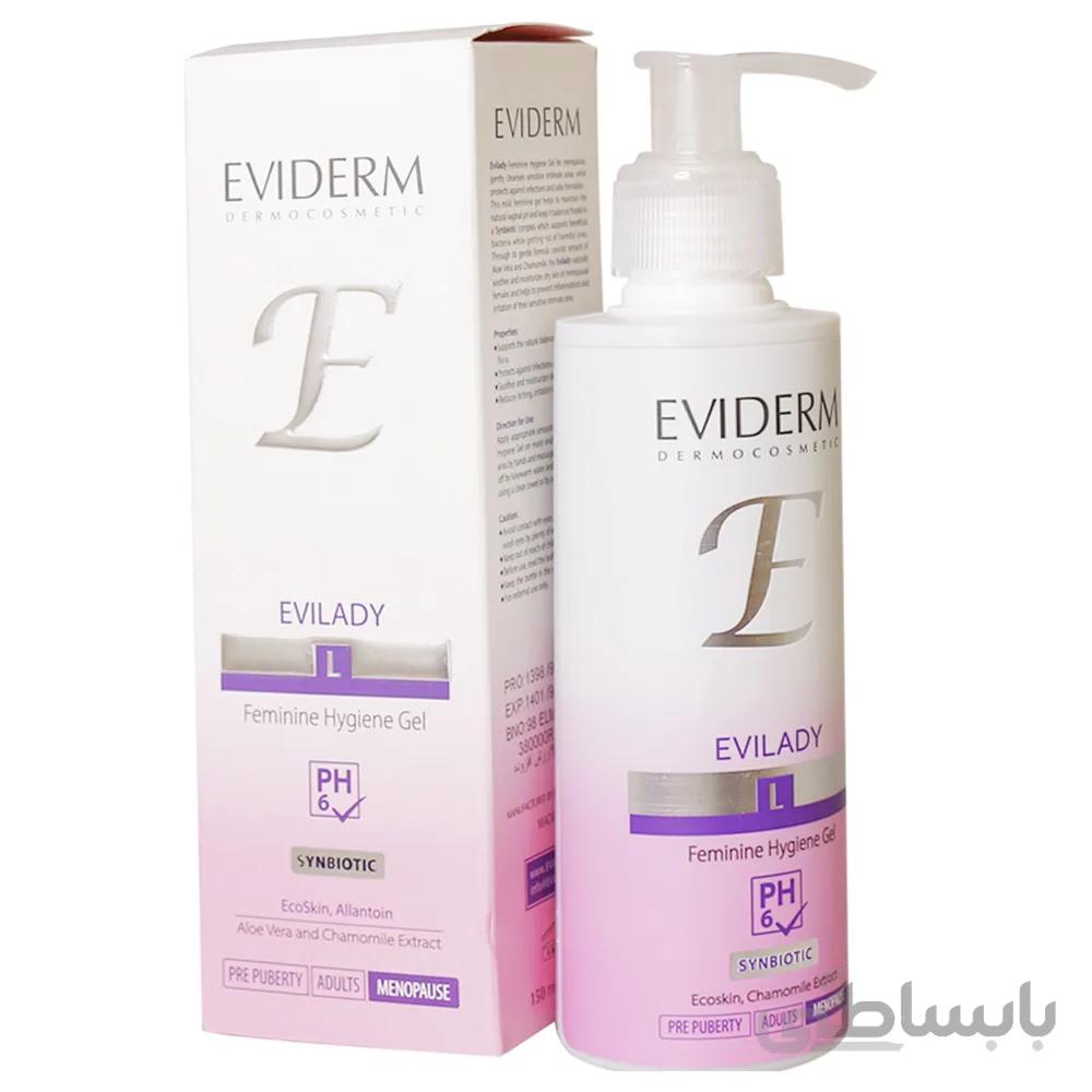 ژل بهداشتی بانوان یائسه اوی لیدی EVIDERM ا Eviderm Evilady Menopause Ladies Gel PH6