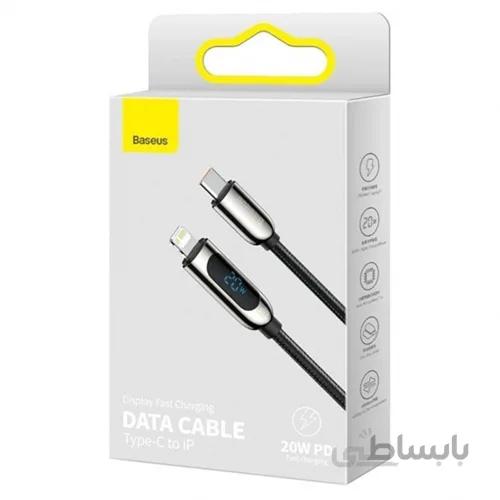 کابل لایتنینگ به Type C بیسوس Baseus Crystal Shine Fast Data Cable CAJY000201 طول 1.2 متر توان 20 وات
