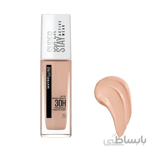 کرم پودر میبلین سری Super Stay 30H شماره 20 حجم 30 میلی لیتر