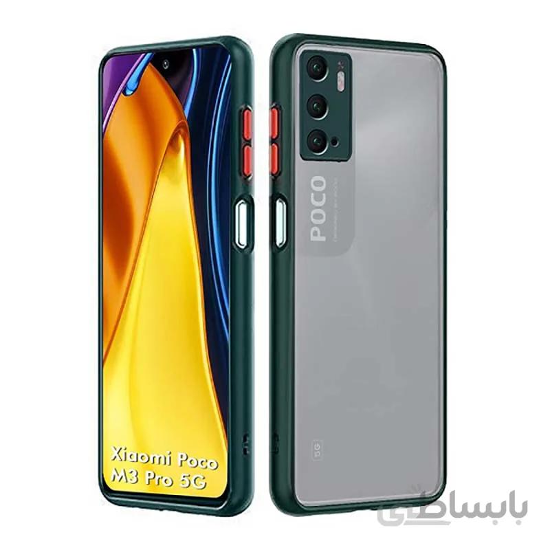 قاب پشت مات محافظ لنزدار مناسب گوشی موبایل Poco M3 Pro