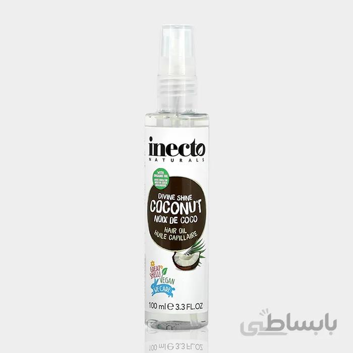 سرم مو اینکتو حاوی روغن نارگیل حجم ۱۰۰ میلی لیتر ا Inecto Coconut Hair Oil 100ml