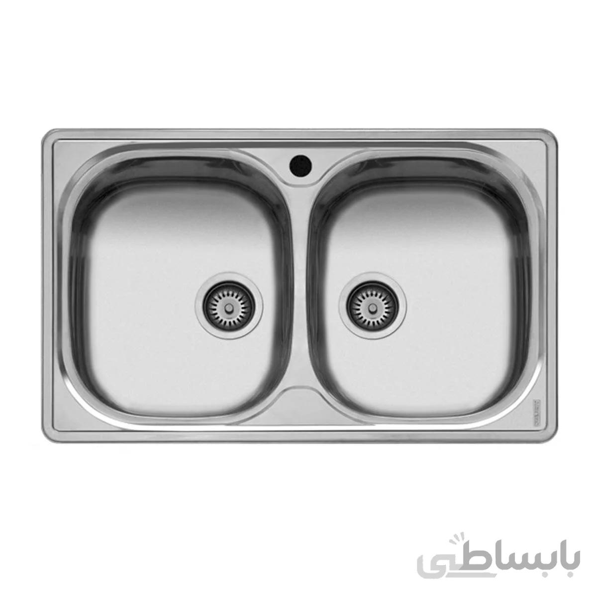 سینک ظرفشویی توکار اخوان ا Akhavan Double Bowl Sink 15