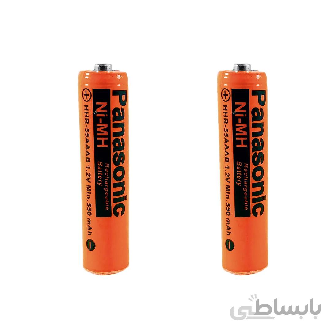باتری نیم قلمی قابل شارژ پاناسونیک مدل HHR-550 بسته 2 عددی