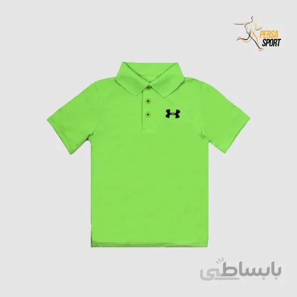 پلوشرت نوجوان اندر ارمور Junior Polo Shirt Green