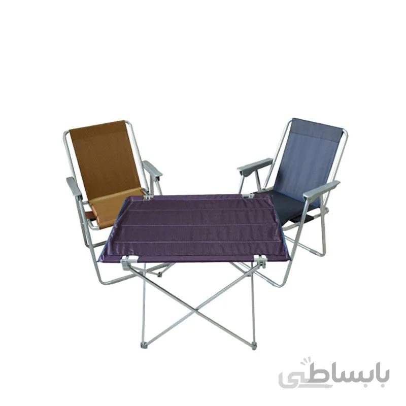 میز صندلی تاشو 5 فنره APD مدل APF-2