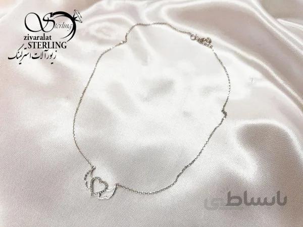 گردنبند نقره زنانه کد 180721