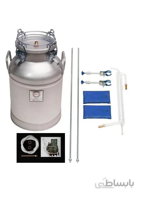 دستگاه تقطیر 32 لیتری با خنک کننده شیشه ای سایز 1
