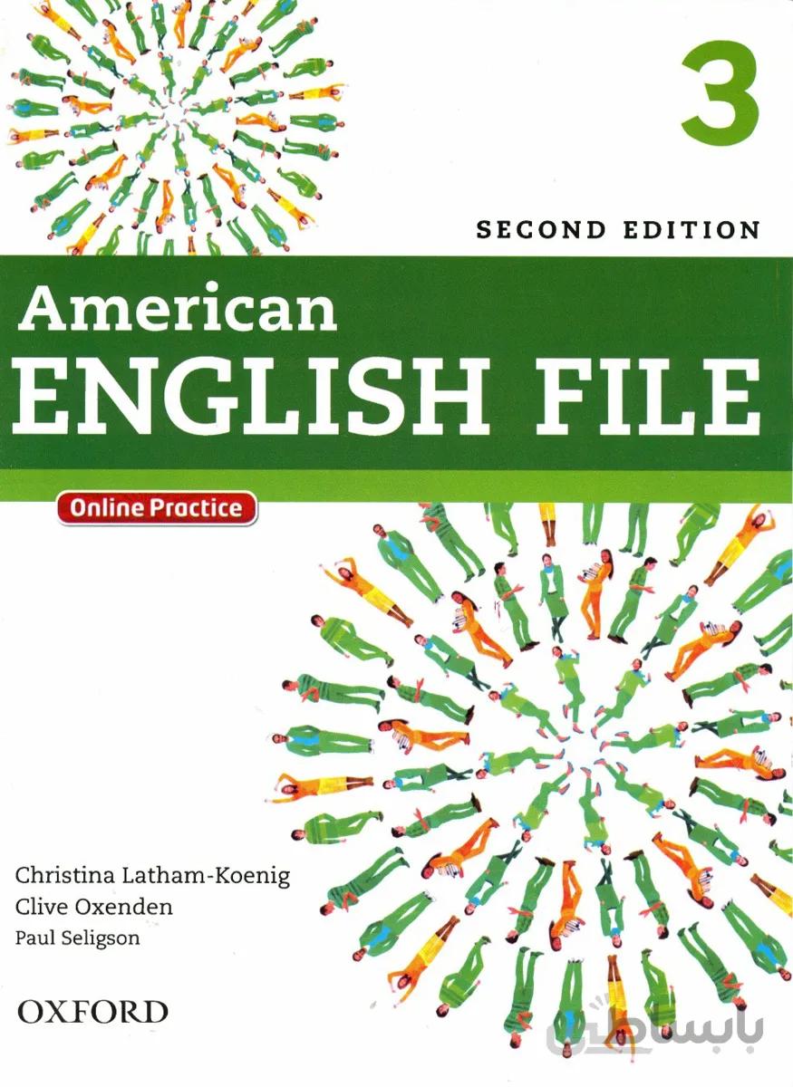 کتاب امریکن انگلیش فایل سه American English File 2nd 3 SB+WB+2CD+DVD