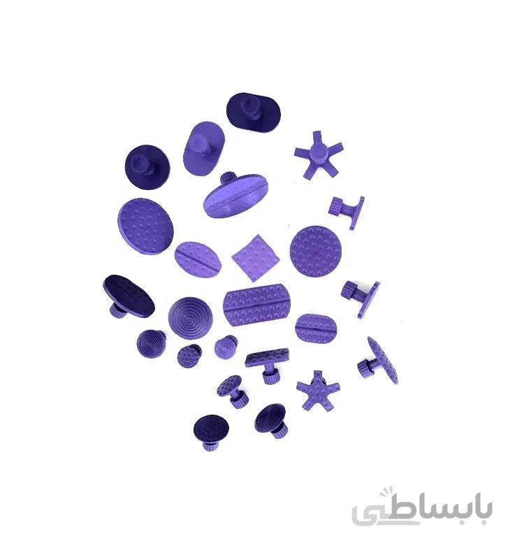 سری چسبی تگرگ کش 24 عددی صافکاری بدون رنگ