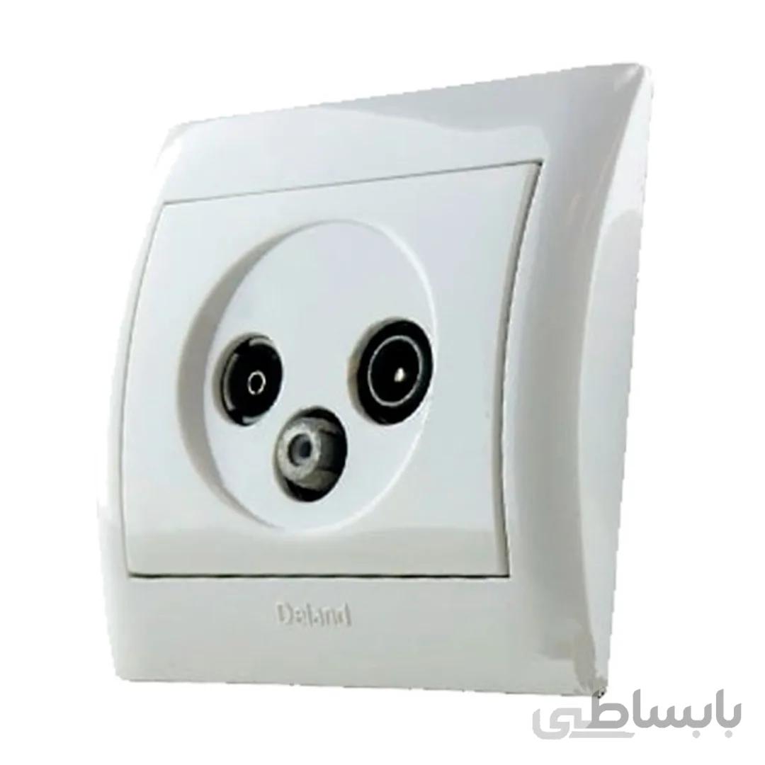 پریز آنتن مرکزی دلند مدل آریا سفید