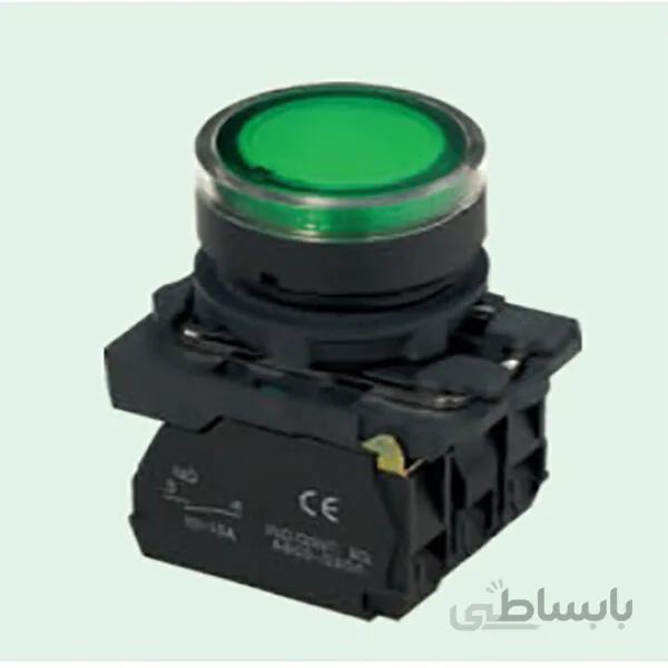 شستی استارت چراغ دارSAA22-AW33M1 GREEN 220V