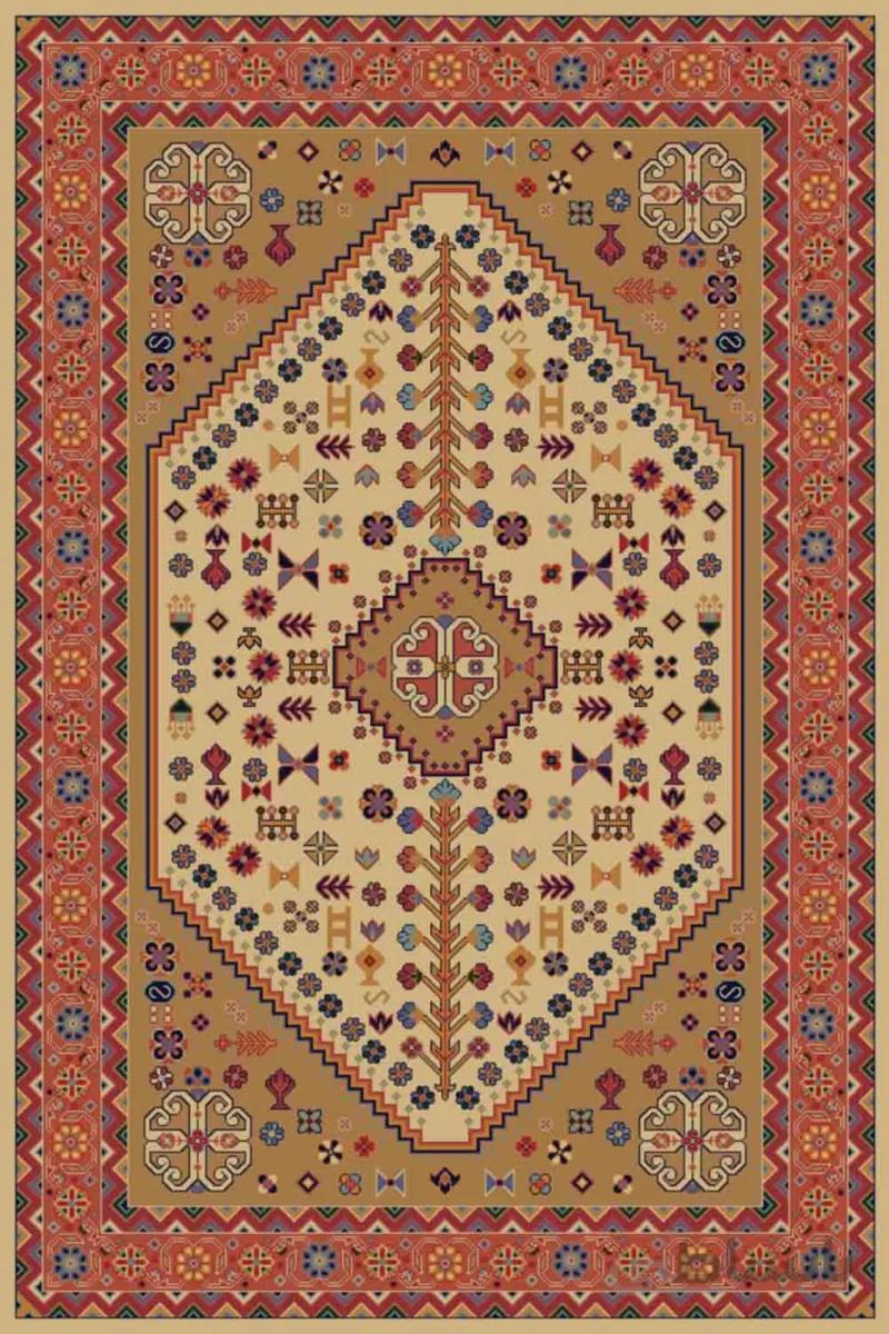 فرش ستاره کویر یزد کلکسیون شاهسون طرح B008-5003