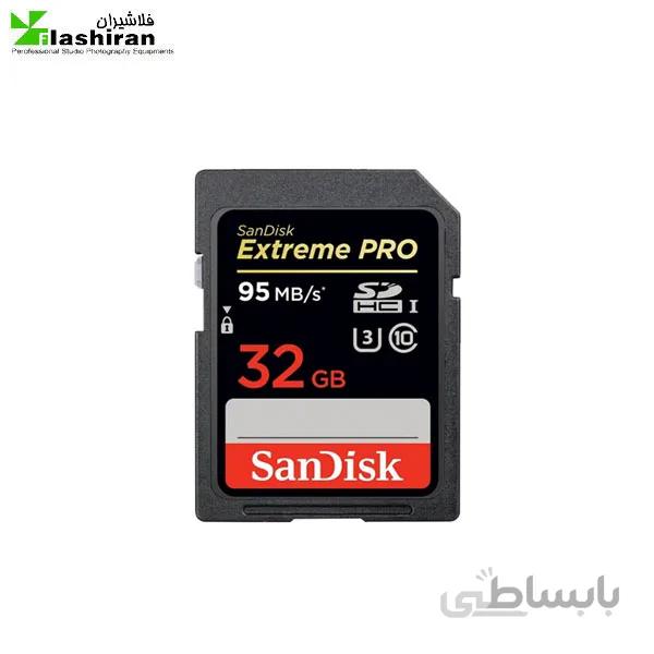 مموری SD سندیسک (SanDisk) ظرفیت ۳۲GB سرعت ۹۵MB/s