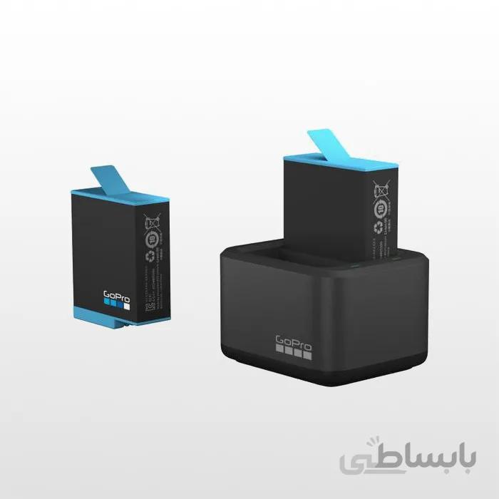 باتری و شارژر دوقلو مناسب برای باتری های گوپرو هیرو 9 ا GoPro Dual Battery Charger + Battery for HERO9 Black