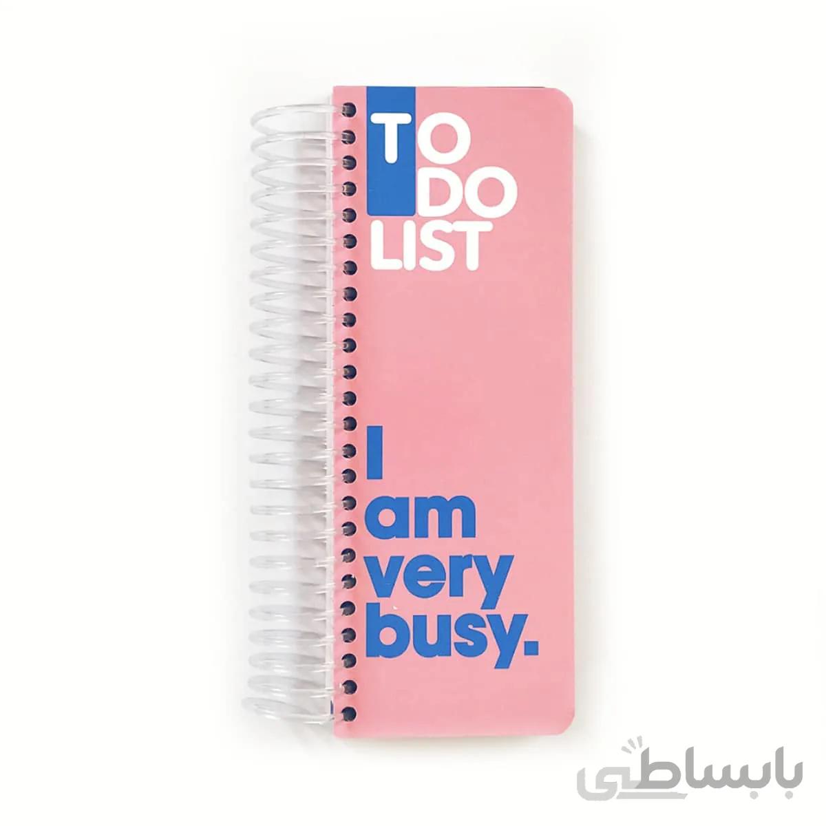 دفتر تو دو لیست To Do List دات نوت رنگ صورتی