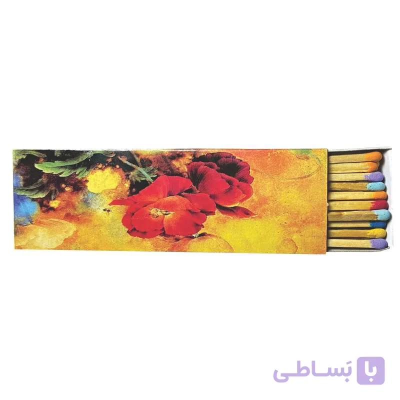 کبریت توکلی مدل شومینه باریک طرح گل