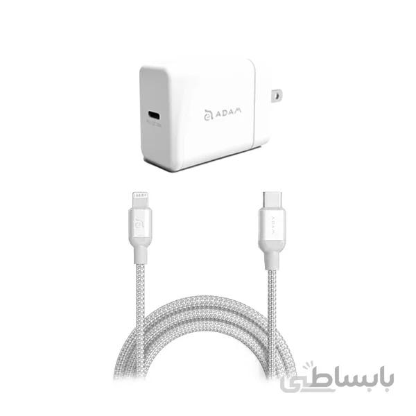 شارژر و کابل آدام المنتس Omnia F1 PD USB-C توان 18 وات