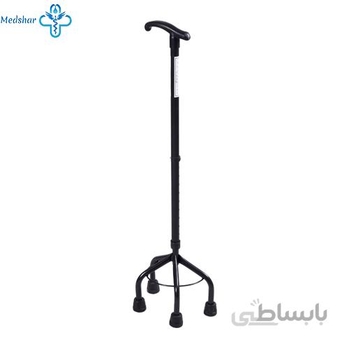 عصا چهار پایه آلومینیومی سرو پیکر توس