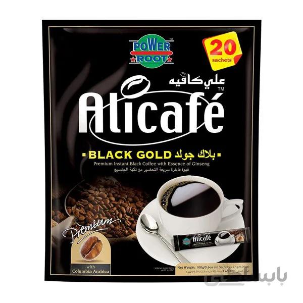 پودر قهوه علی کافه مدل Black Gold بسته 20 عددی ا AliCafe Coffee powder, model Black Gold