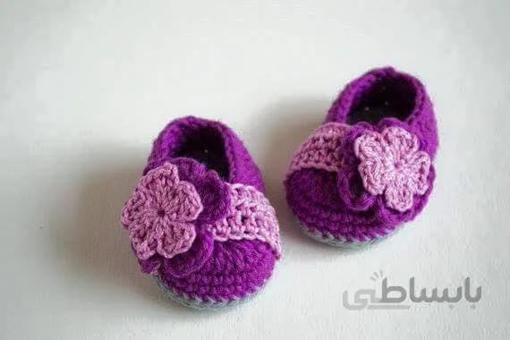 پاپوش بافتنی نوزادی مدل 01970