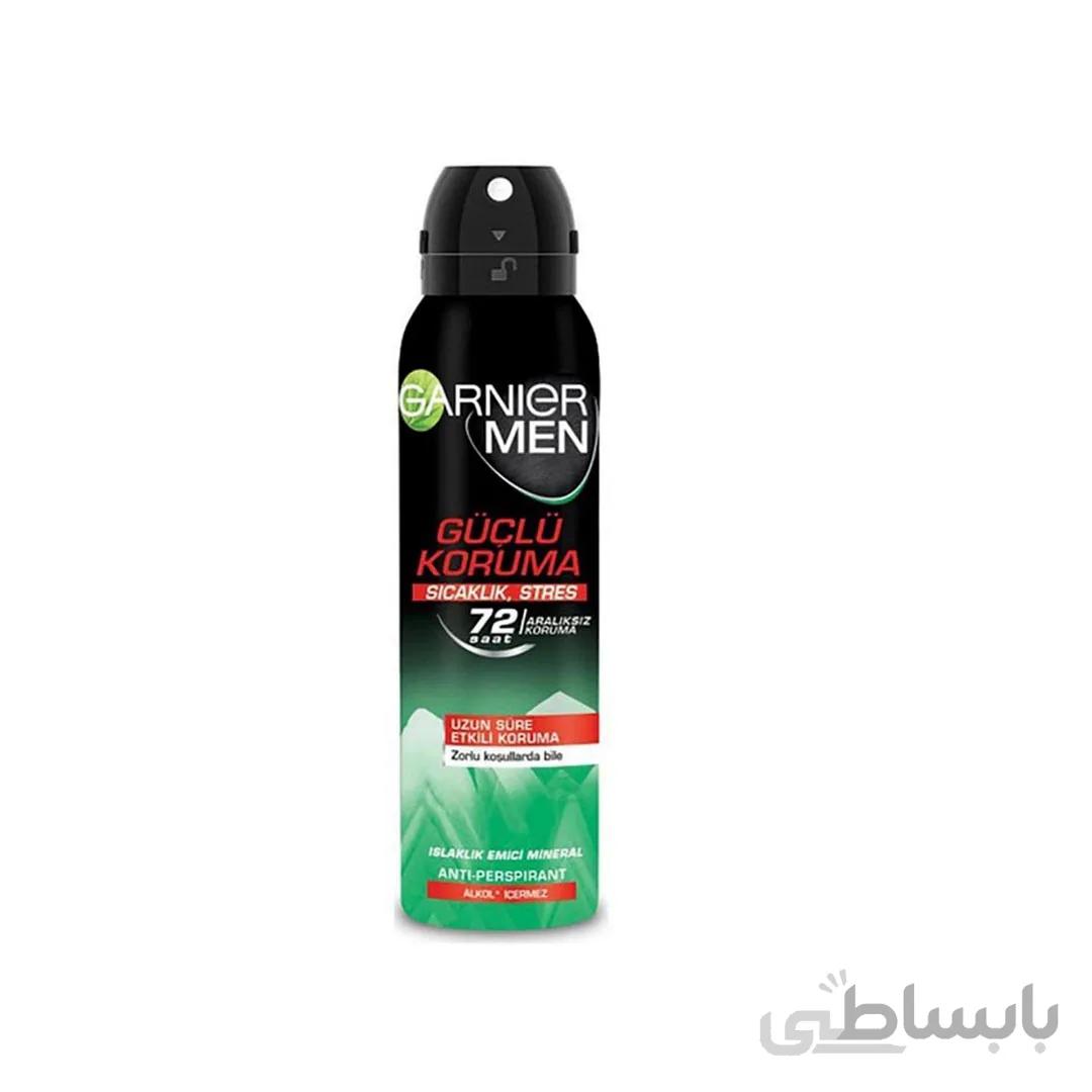 اسپری ضد تعریق مردانه 72 ساعته گارنیر 150 میلی لیتر مدل Garnier Guclu Korum
