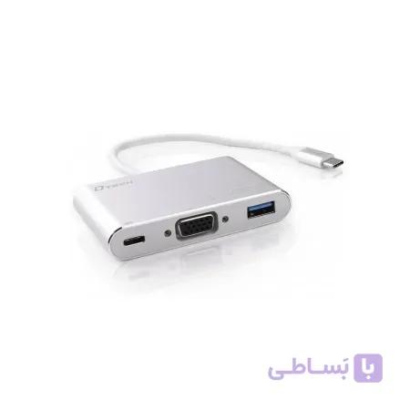 تبدیل type c به VGA (پک مقوایی) برند پی نت