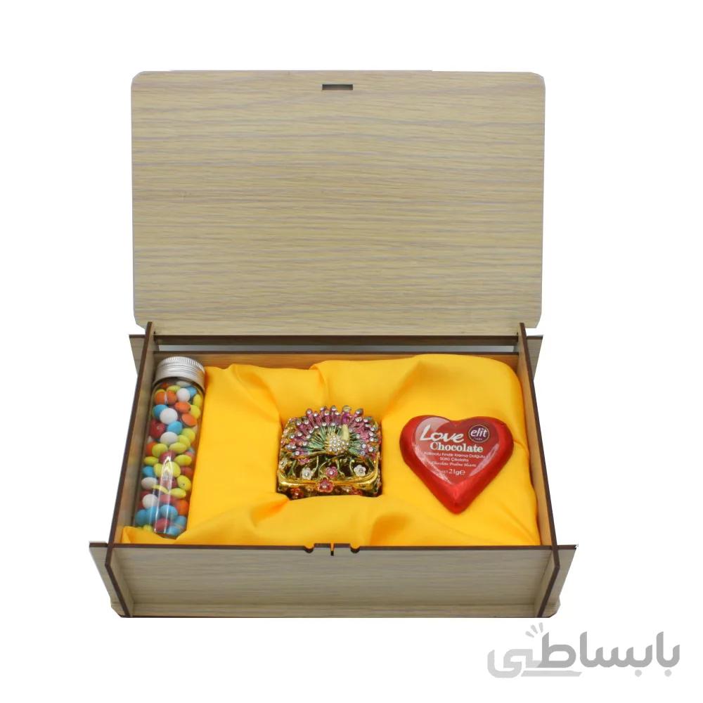 هدیه زنانه پک جعبه جواهر مدل طاووس
