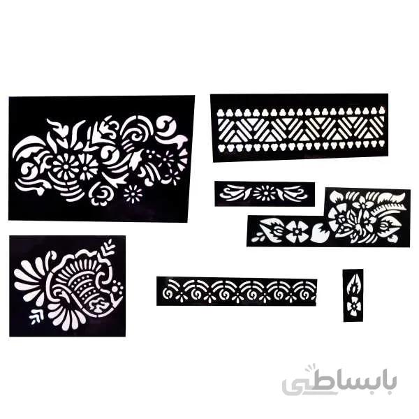 شابلون تتو موقت مدل 34 مجموعه 7 عددی