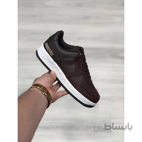 کفش اصلی نایک ایرفورس گورتکس زرشکی Nike Air Force 1 GTX