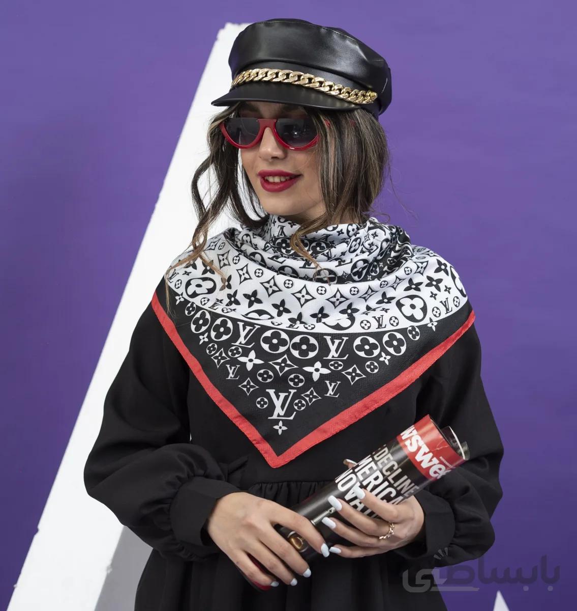 مینی اسکارف نخی دور دوخت کد BH107