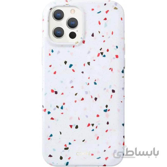 قاب گوشی کول مدل TERRAZZO مناسب برای گوشی آیفون 12 و 12Pro رنگ صورتی