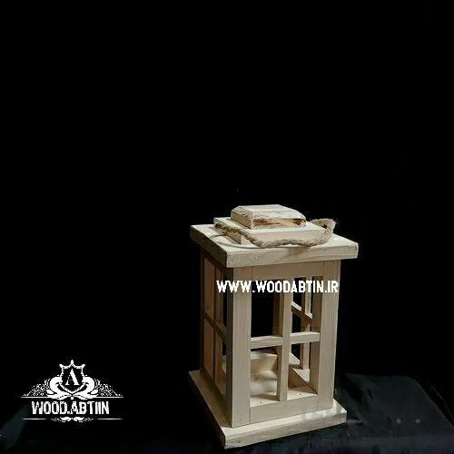 جا شمعی چوبی چهار گوش 25 سانت کد 3412