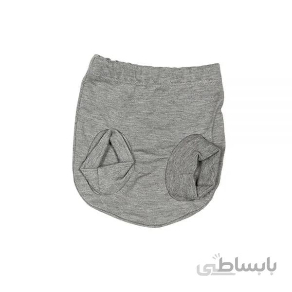 شورت عینکی طرح خرگوش تکه دوزی برگ سبز Barge Sabz