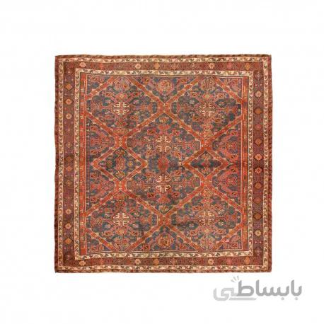 پوشت (دستمال جیب) طرح فرش سرمه ای قرمز