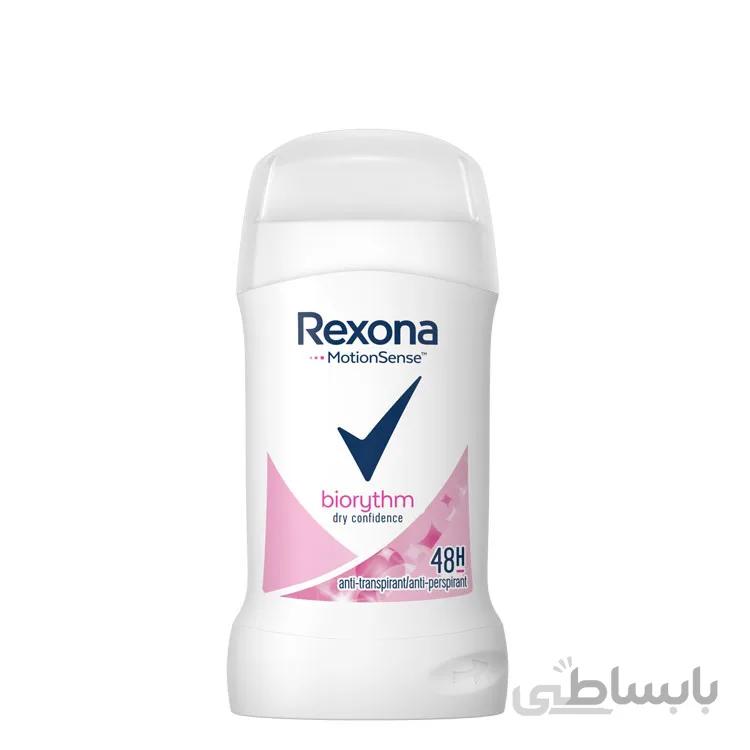 استیک ضد تعریق زنانه رکسونا مدل Biorythm حجم ۴۰ میلی لیتر ا rexona nutritive skin care anti perspirant and transpirant