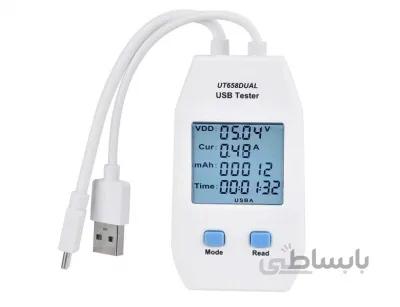 پاورمتر دو کانال با قابلیت ذخیره Power Socket UNI-T UT658 Dual