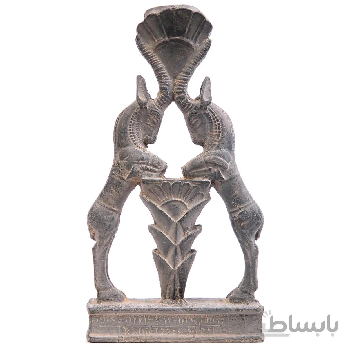 جاشمعی تندیس و پیکره شهریار مدل دو بز کد mo2080