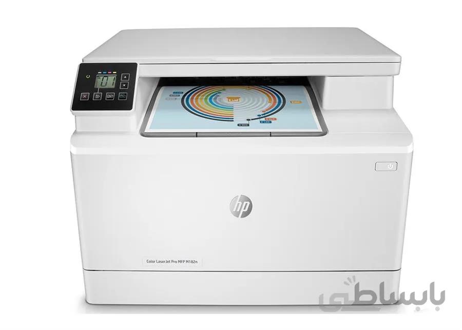 پرینتر لیزری رنگی اچ پی مدل MFP M182n ا HP Color LaserJet Pro MFP M182n Laser Printer