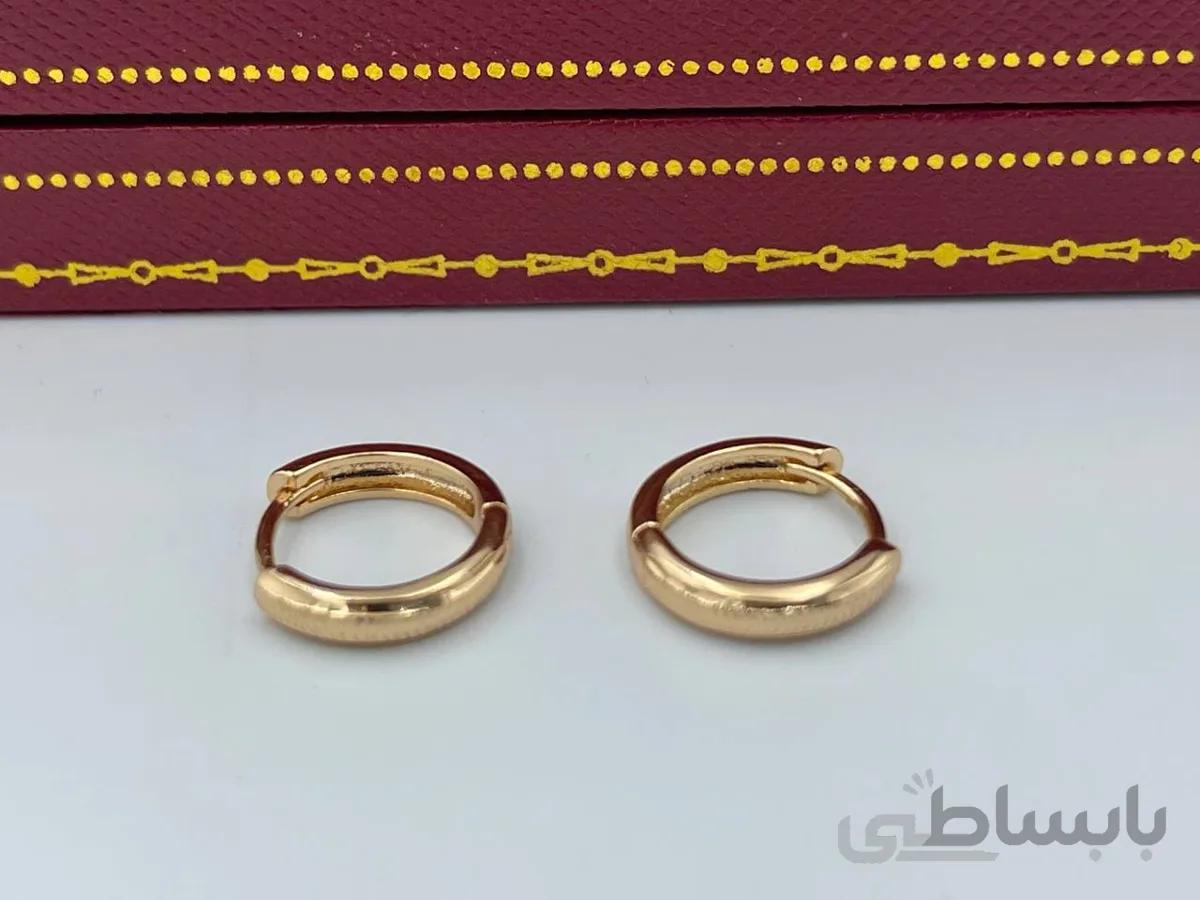 گوشواره ژوپینگ حلقه ای با نقش کاری