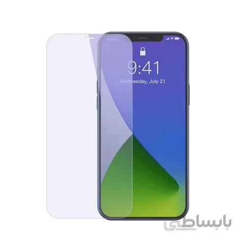 پک دوتایی محافظ صفحه شیشه ای تمام صفحه و ضد اشعه بیسوس iPhone 12 Baseus SGAPIPH61P-LF02