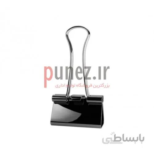 گیره دوبل دلی مدل مشکی 32 میلیمتر بسته 12 عددی