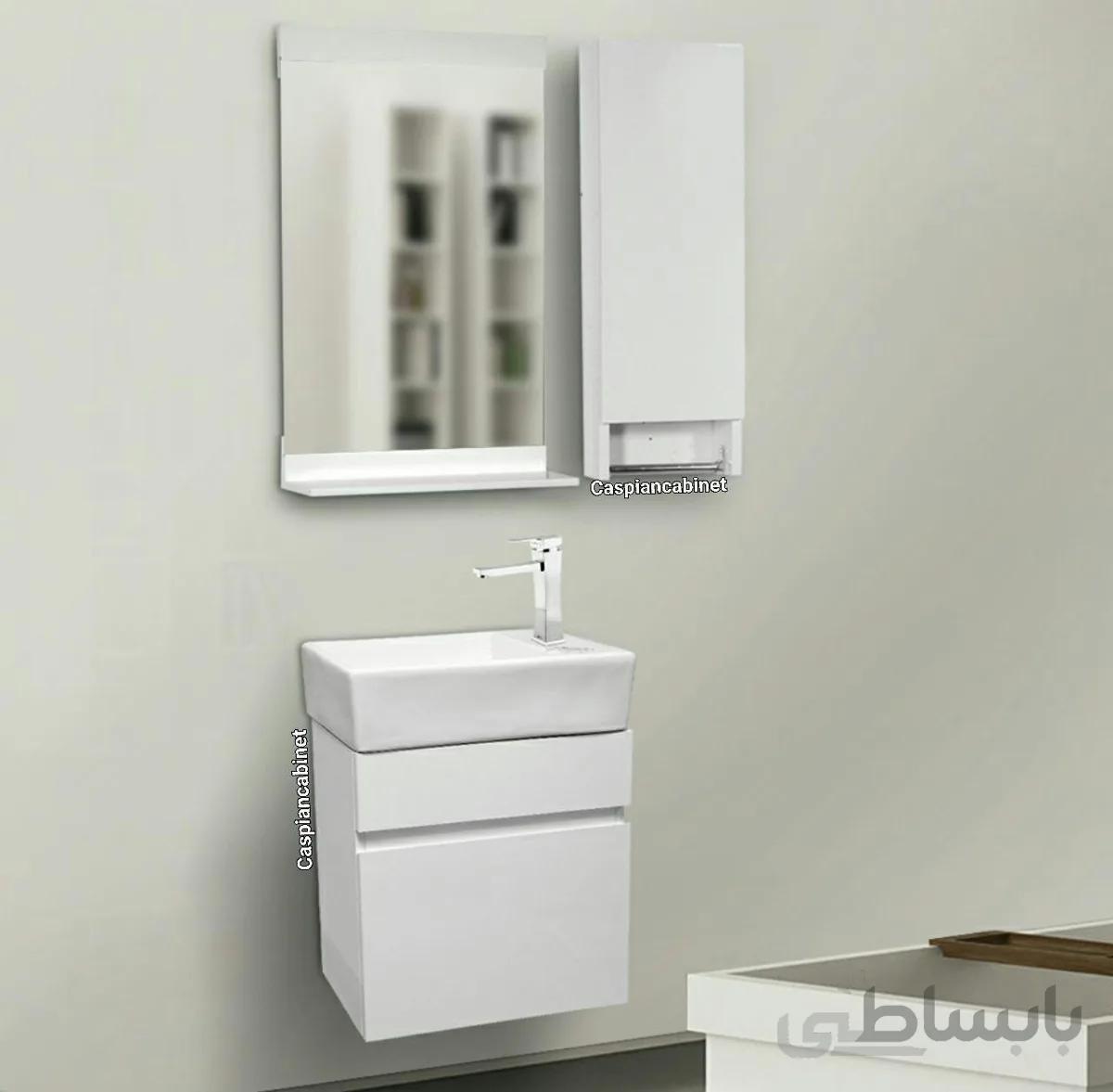 روشویی کابینت دار آندره دیواری 47 سانت ا روشویی کابینت دار آندره دیواری 47 سانت