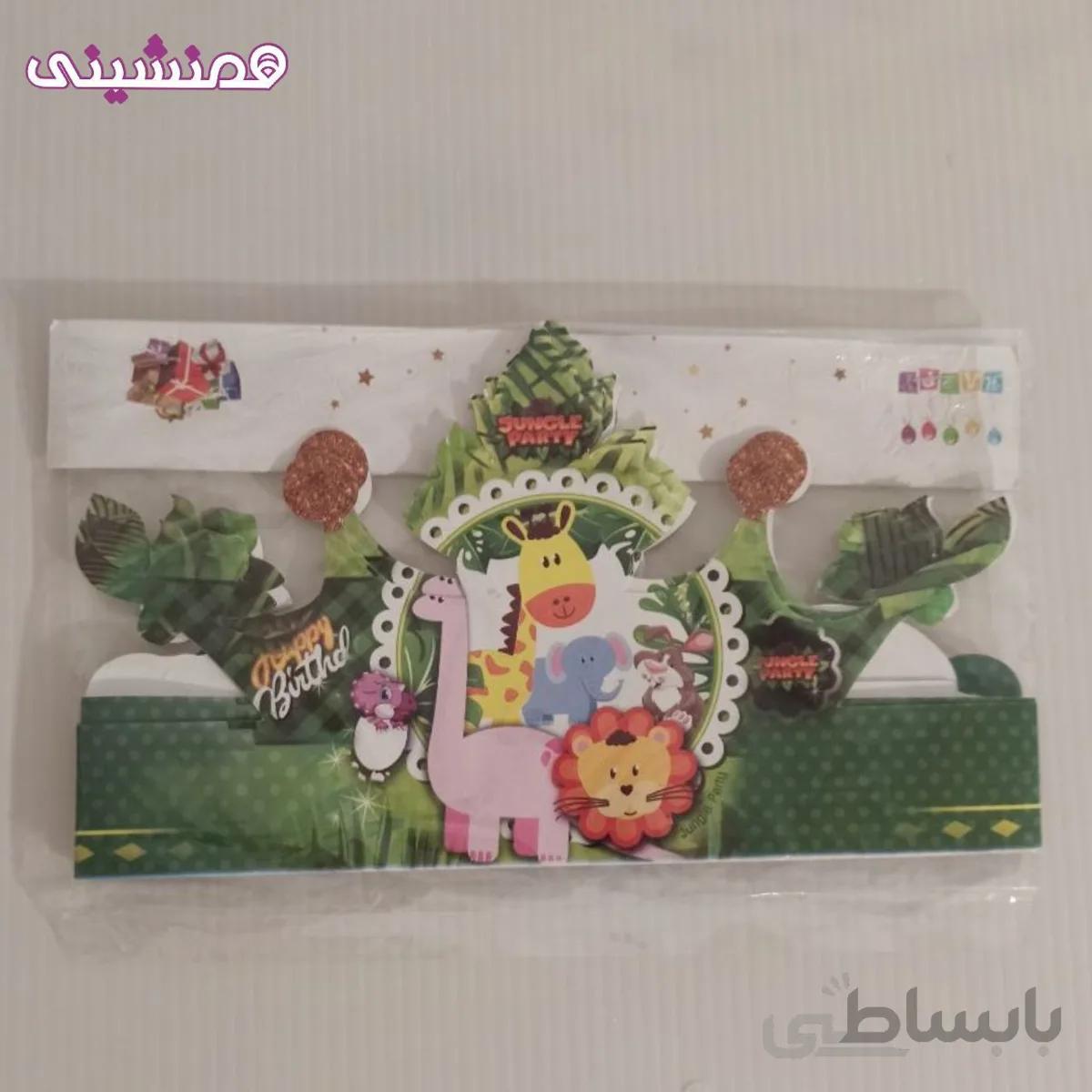 بسته 6 عددی تاج تم حیوانات جنگل