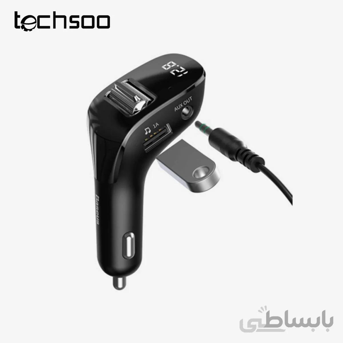 شارژر فندکی و اف ام پلیر بیسوس مدل Baseus Streamer F40 AUX wireless MP3 car charger