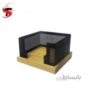 جای کاغذ یادداشت چوب توری